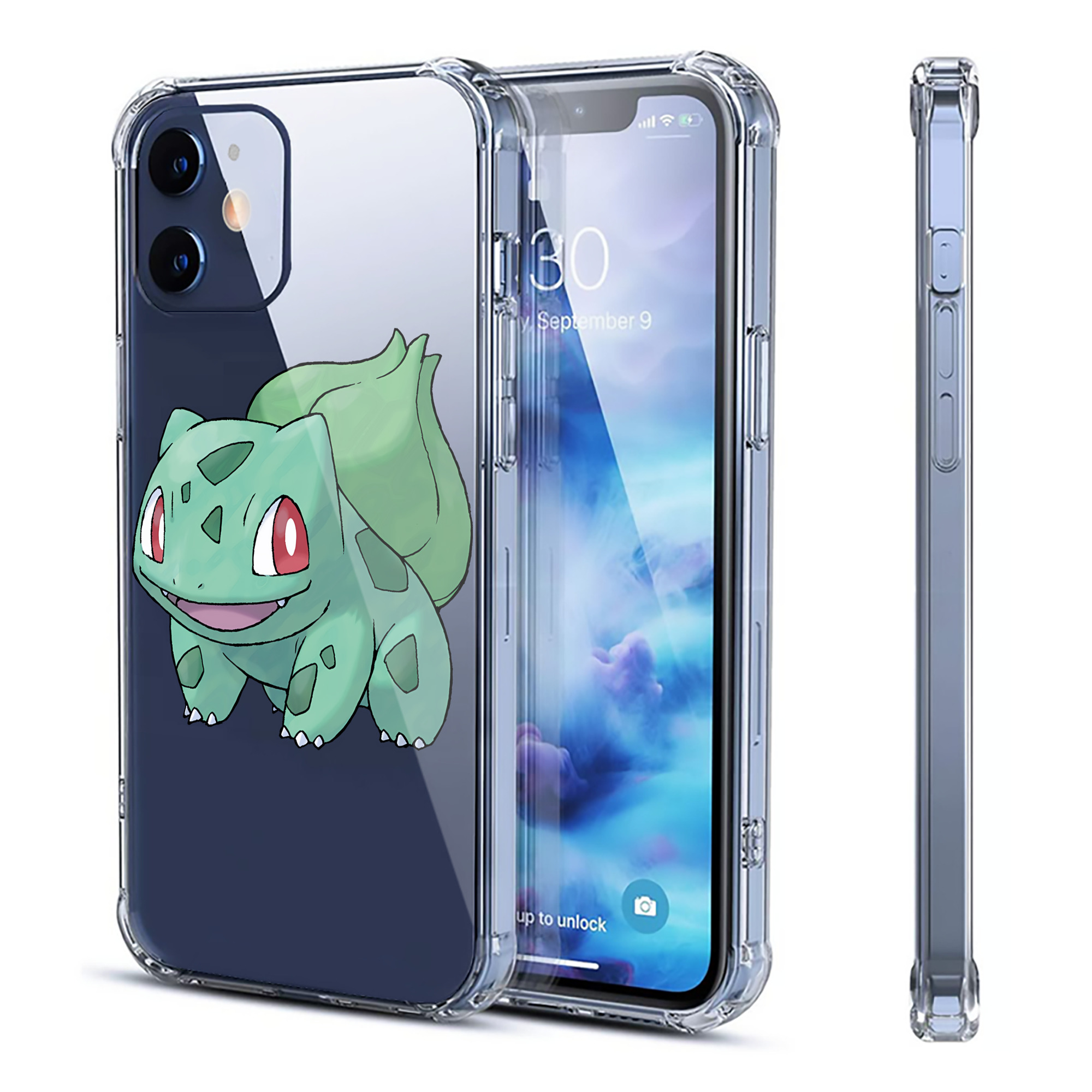 （画像用） ポケットモンスター Pokémon 【iPhone 12シリーズ対応】透明スマホケース（クリアソフトケース）